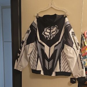 Brand New. Black and White Racing Jacket